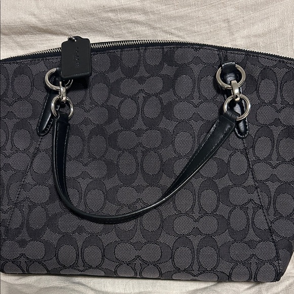 Coach Signature Black and Gray Crossbody Bag - Picture 6 of 8